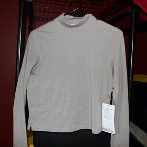NWT Lululemon Classic Fit Cotton Blend Mock Neck Long Sleeve - 2